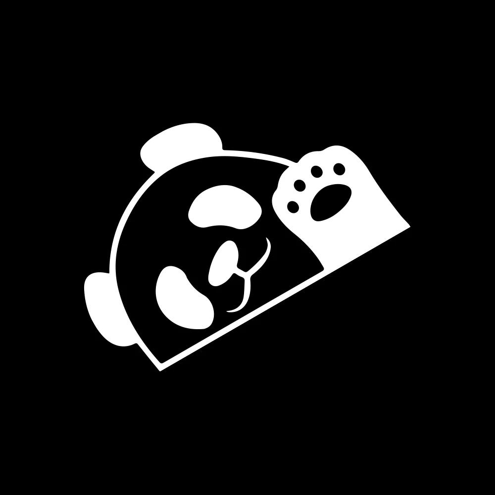 Funny Cute Panda Sticker Car Body Side Decor Decal Motorcycle Vinyl Waterproof Decoration Cover Auto DIY Para Tuning Accessories
