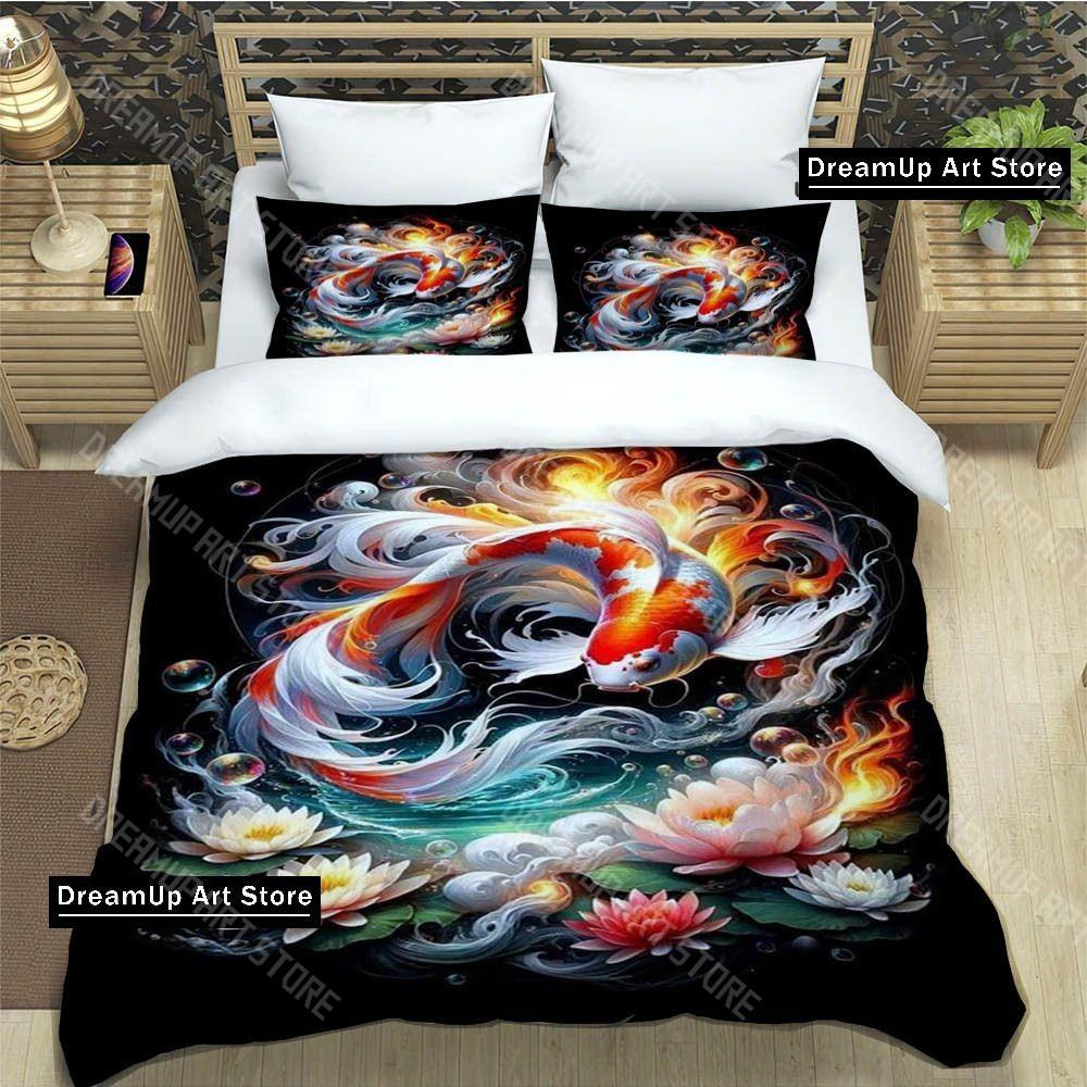 3D fish Cute printed Bedding Sets exquisite supplies set duvet cover bed comforter set bedding set luxury birthday gift