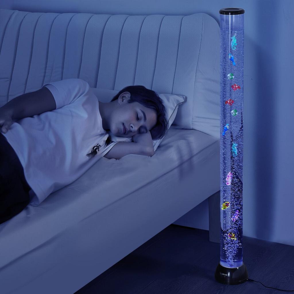 Blasensäulenlampe 16 Farben 120 cm Sensorisches Aquarium-Lampe zur Entlastung Beruhigend