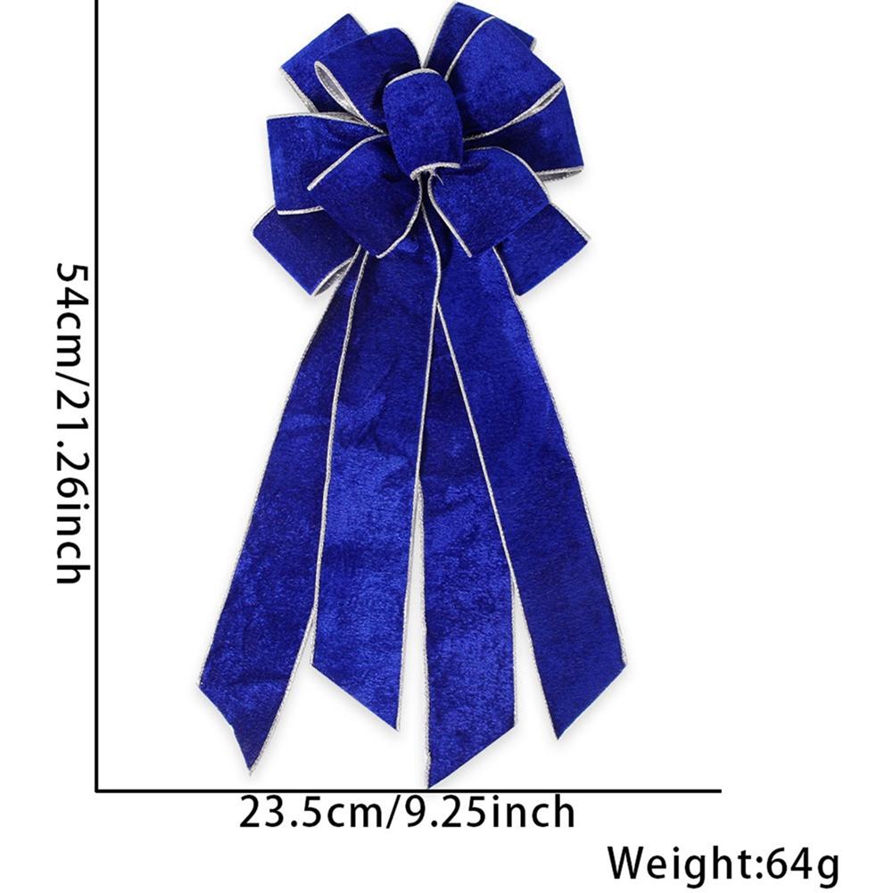 1pc Large Christmas Bows Xmas Snowflake Bows Vintage Christmas Ree Topper Bows for Christmas Holiday Home Decoration