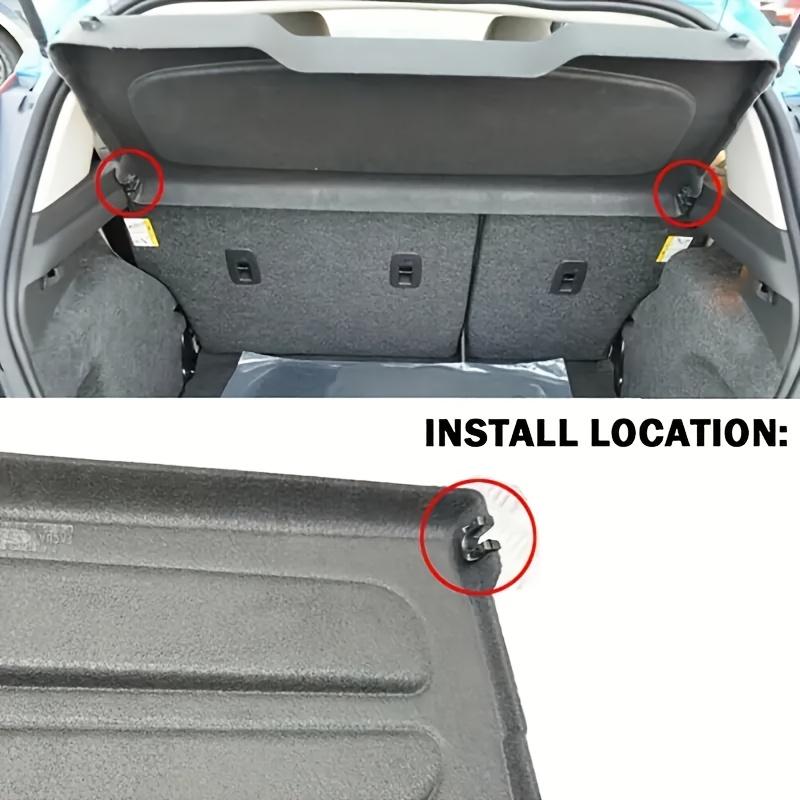 2pcs Black Rear Bumper Swivel Hinge Clips for Ford Fiesta MK7/MK8 & Mondeo - OEM 1539663, Secure Fit for Car Trunk Organization