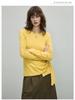 Women's Irregular Long-Sleeve Tie-Up Shirt - Autumn 2025