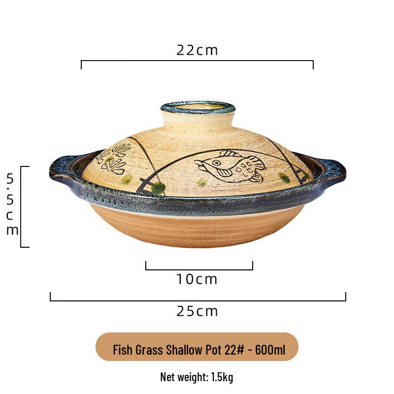 ZISIZ Ceramic Claypot Rice Casserole