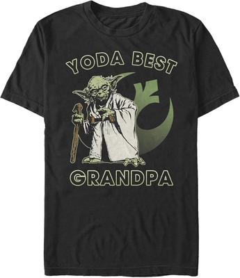 STAR WARS Unisex-Adult Yoda Best GrandpaT-Shirt