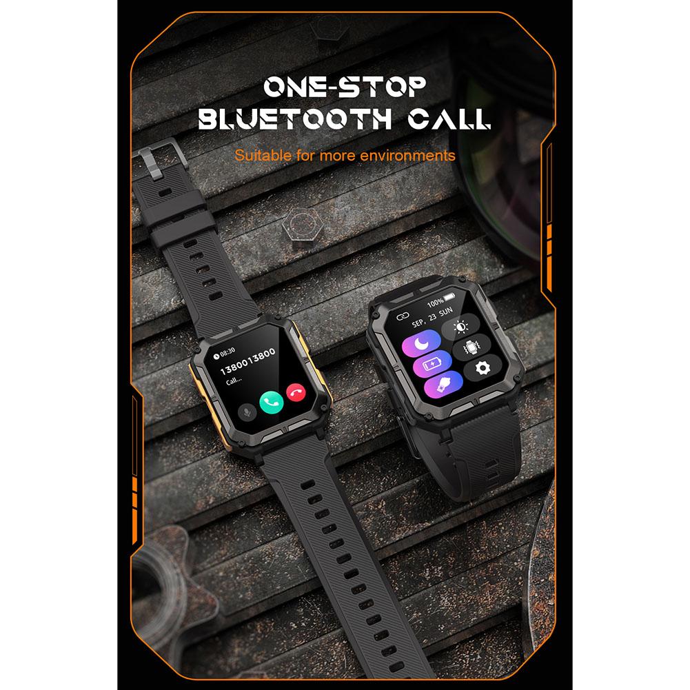 C20pro Men Smart Watch Bluetooth-compatible Call 1.83 Inch Hd Screen Ip68 Waterproof Sports Smartwatch