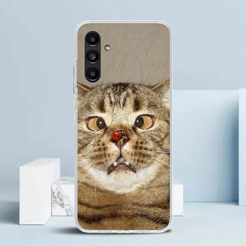 Pet Cat Funny Memes Cover for Samsung Galaxy A17 A37 A57 A16 A26 A36 A56 A15 A14 A55 Phone Case A13 A53 A25 A35 A24 A34 A23 A33