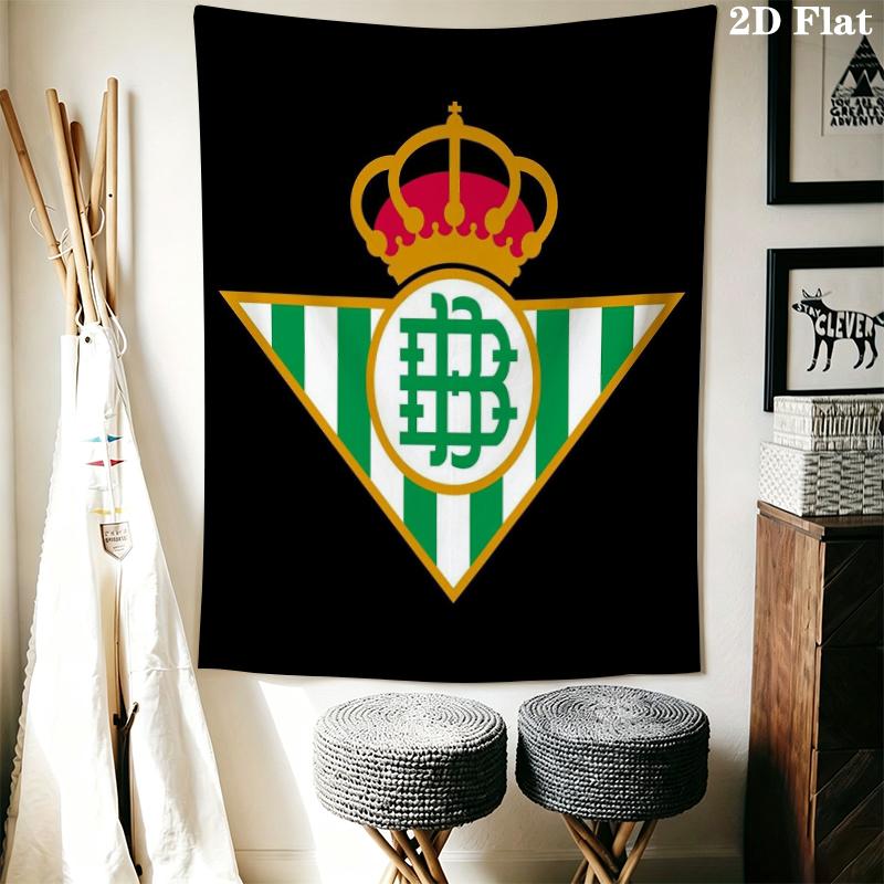 Real Betis Wall Tapestry Aesthetic Wall Hanging Printed Fabric Blanket Decorative Tapestries for Bedroom Living Room Home Decor