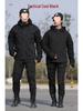 Herren- und Damen-Wasserdichte Camouflage-Taktische Jacke Set - Winddicht, mit Plus-Samt, Verdickt für Herbst und Winter.