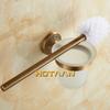 Antique Brass Color Wall Mounted Solid Aluminium Made Anti-Rust Toilet Brush Holder For Bathroom Accessories Set Bath Products