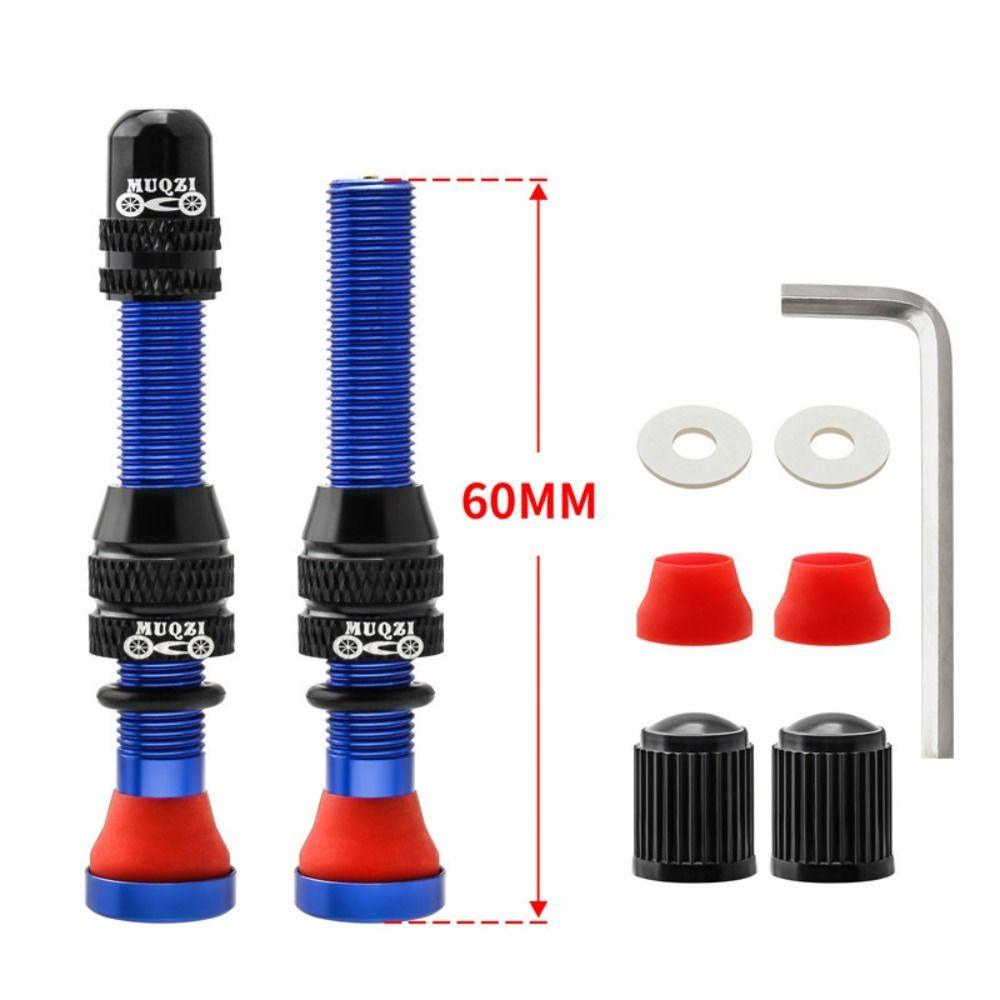 1 Set 40mm/60mm Bike Schrader Valve with Wrench Schrader Valve Kits Mountain Road Bike