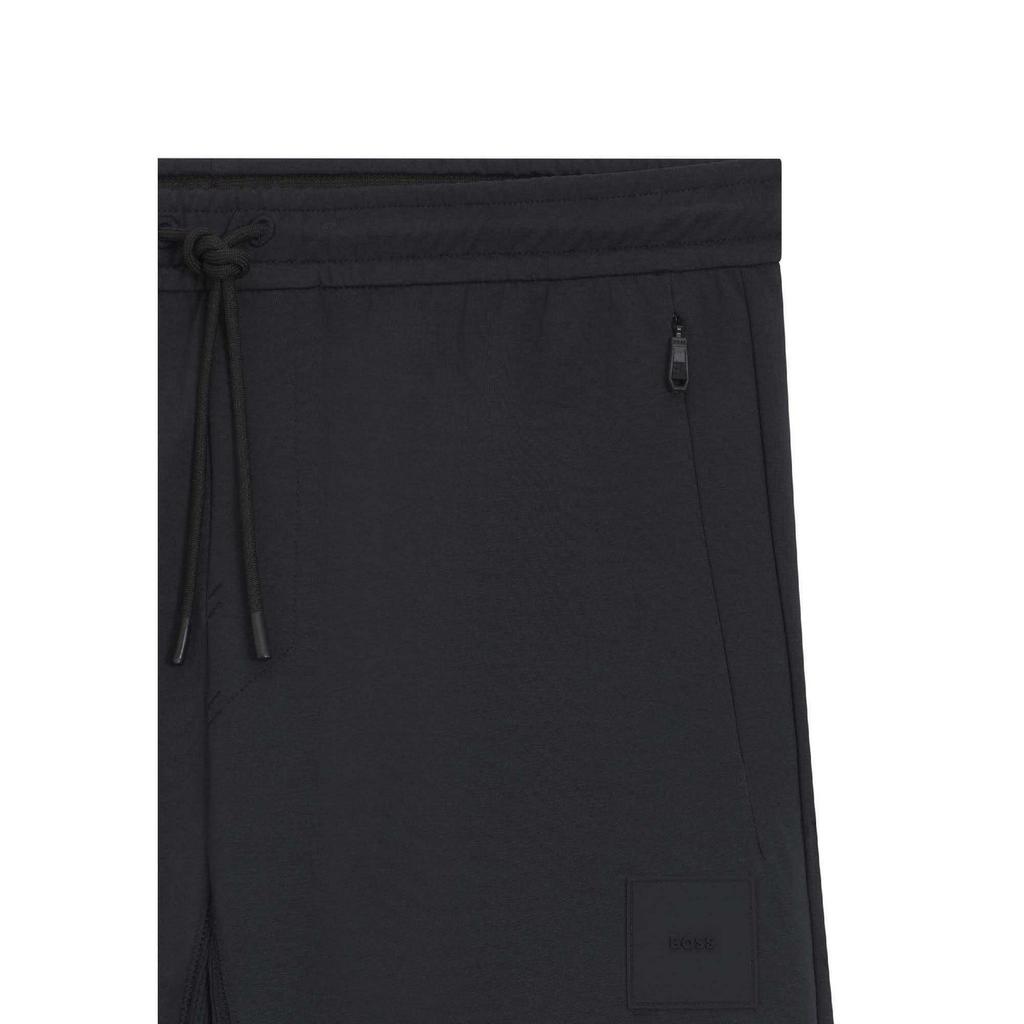 Boss Mens Hadim Stretch Ribbed Tracksuit Bottoms