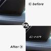 4/10pcs car audio decorate 3D Aluminum Badge Emblem Sticker Car Styling For Toyota CHR C-HR 2017 2018 Accessories