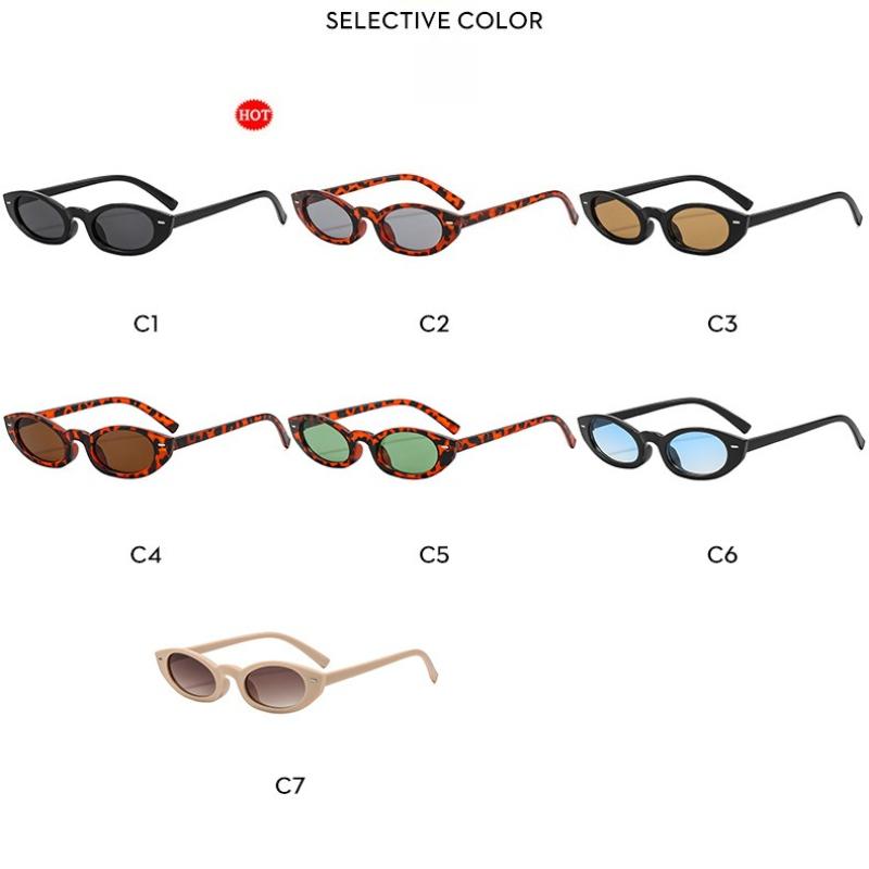 Women's sunglasses - unisex retro small frame cat eye sunglasses