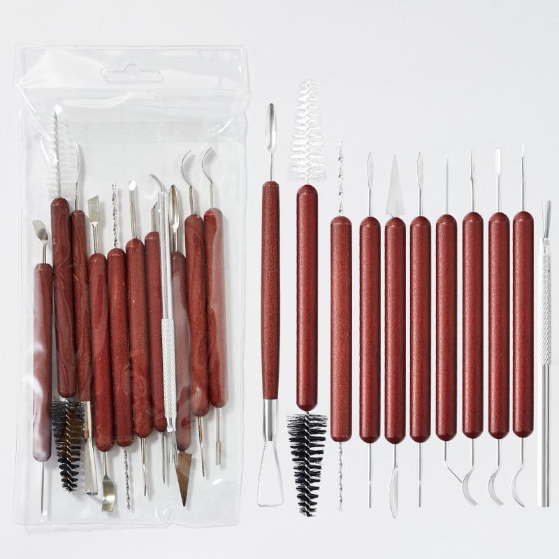 Pottery Clay Tool Kit - 5-Piece Set for Sculpting, Trimming, and Modeling