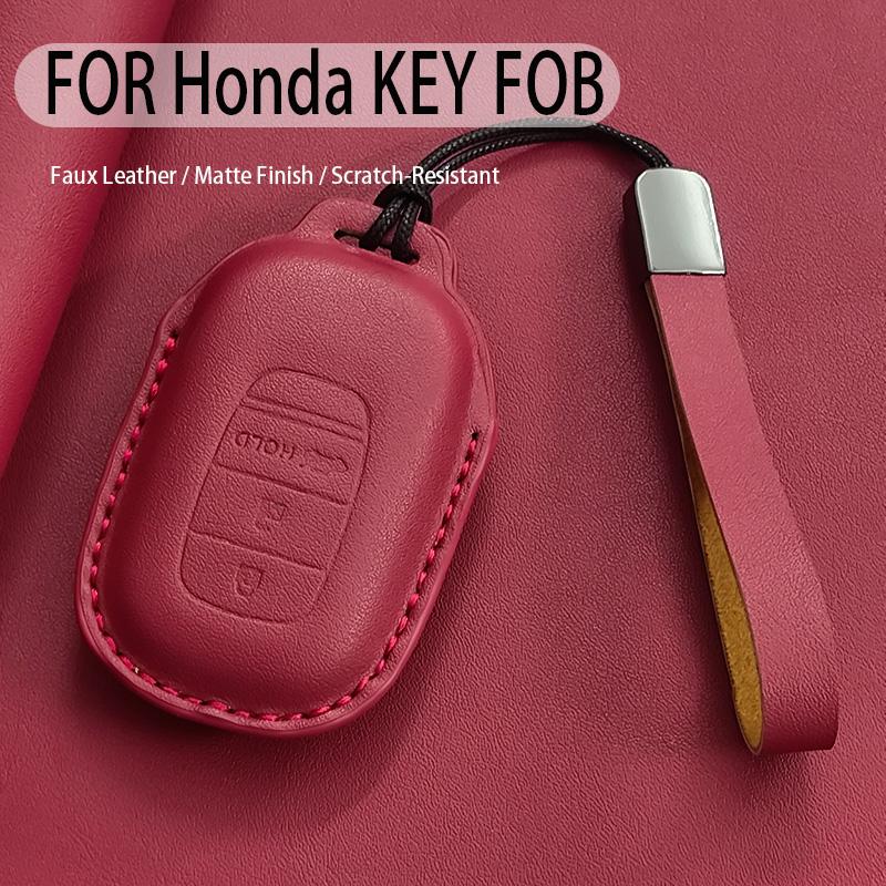 Car Key Case Cover Fob For Honda Accord Civic 11Th Hr-V Cr-V Pilot Sport Si Ex Keyless Keychain Durable