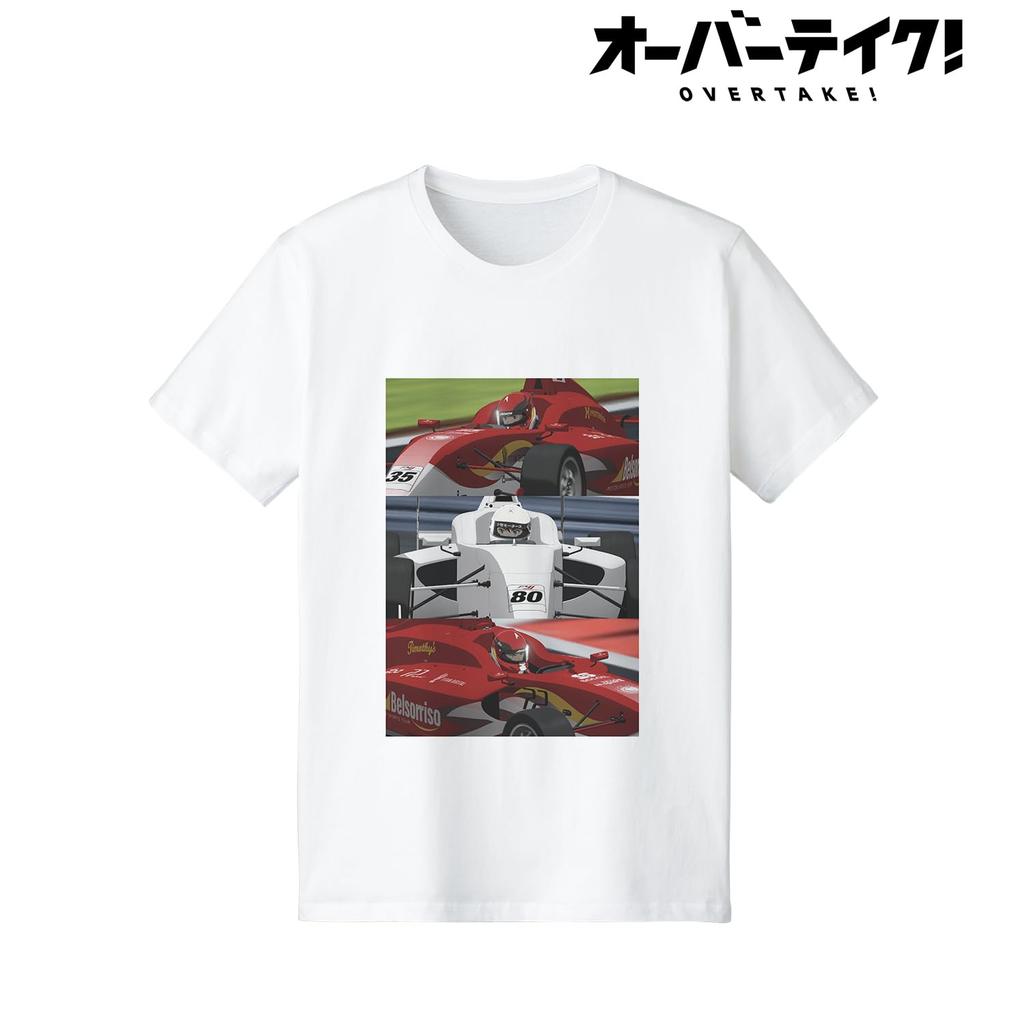 TV Anime "Overtake!" Machine Visual T-Shirt Men's Size L
