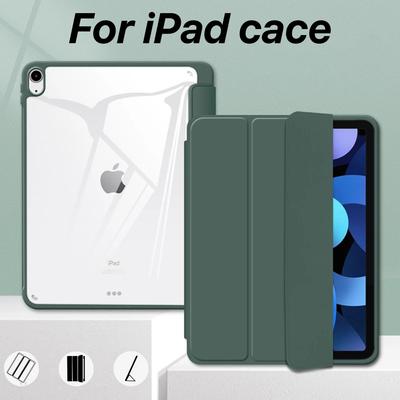 Ledertasche für IPad Pro 12,9 Zoll 4/5/6. 11 Zoll 2/3/4. mit Stifthalter Transparente Hülle für IPad 5/6/7/8/9/10. Air4/5 Mini6 Schutzhülle