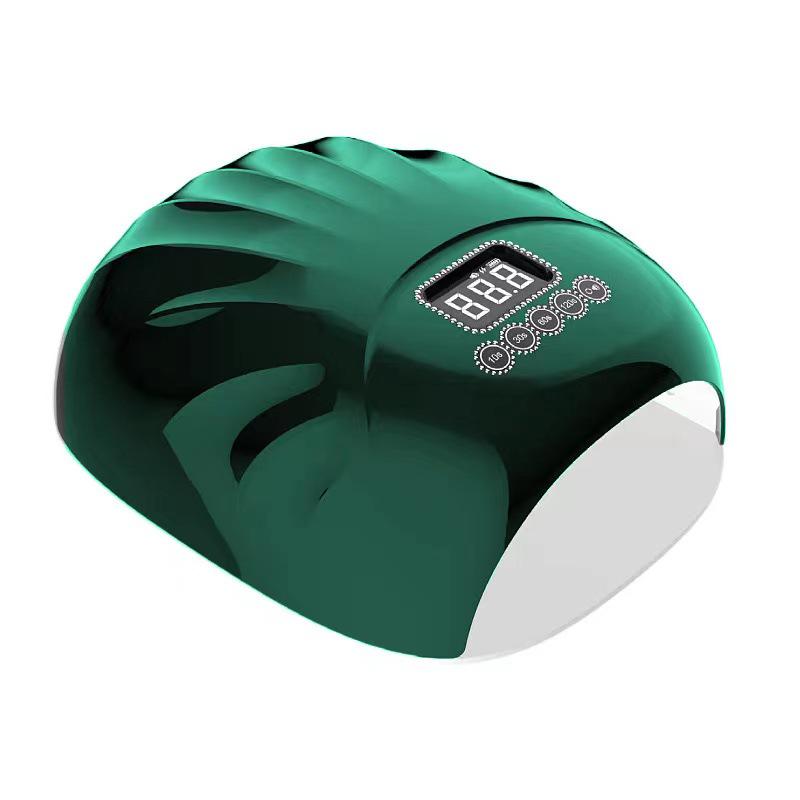 

Portable Rhinestone Seashell Nail Lamp: Rechargeable, Quick-Drying Gel Polish Light Therapy Machine