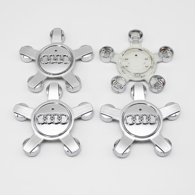 4Pcs 135mm Car Hub Caps 4F0601165N For 4s A4 A5 A6 A7 Q3 Q5 A3 S5 Auto Wheel Center Cap Hubcap Rim Covers Replace Accessoriess4