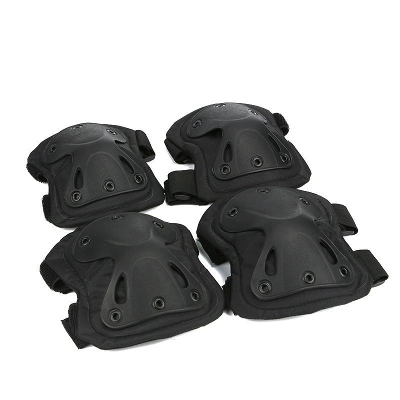 Tactical CS Paintball Game Gear Hard Shell Knee and Elbow Protective Pads One Size Guard for Skateboarding Cycling Safety