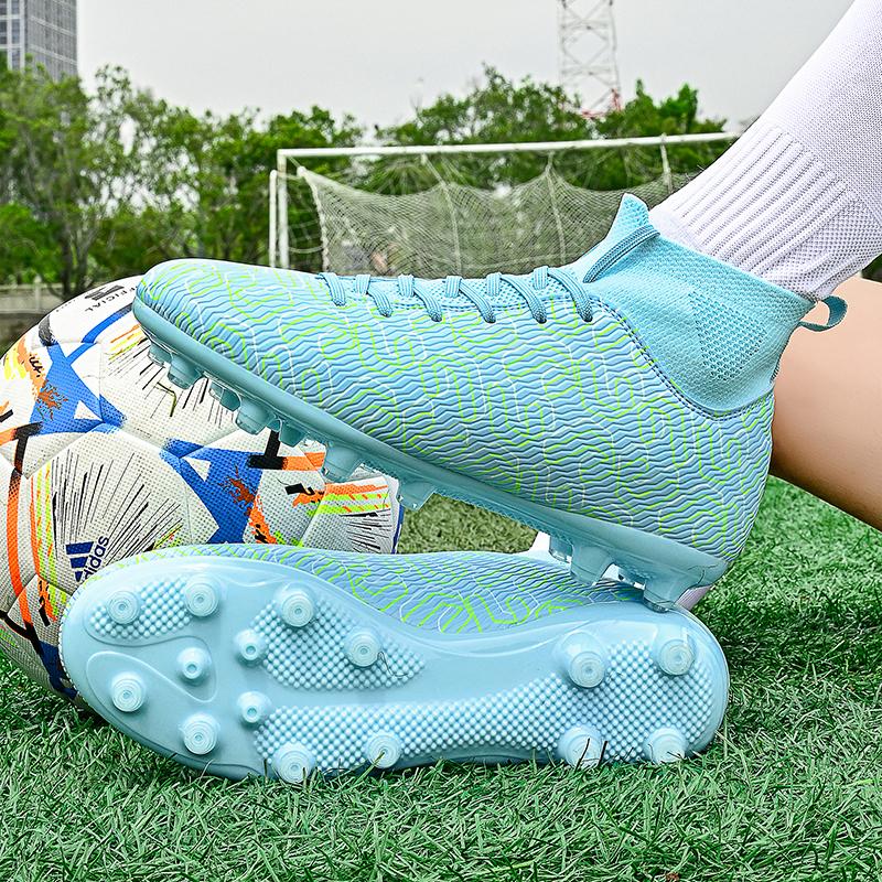 35-45Унисекс футбольные бутсы Молодежные футбольные бутсы большого размера Резиновая — фото 10