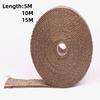 Lava Fiber Heat Shield Car Motorcycle Exhaust Thermal Tape Header Pipe Heat Wrap Tape Thermal Protection with Stainless Ties