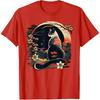 Kawaii Cat Anime Japanese Retro Men Funny Cat T-Shirt