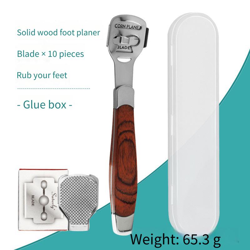 10 Blades Foot Scraper Box Home Scraper Planer Dead Skin Remover Thick Heel Callus Corns Artifact Beautiful Foot Skin Tool