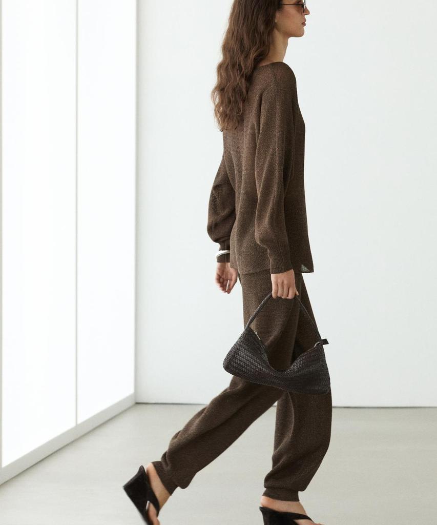Masimodutti Balloon Fit Knit Pants Total Look