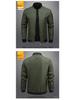 Men's Spring/Autumn Solid Color Lightweight Breathable Baseball Jacket