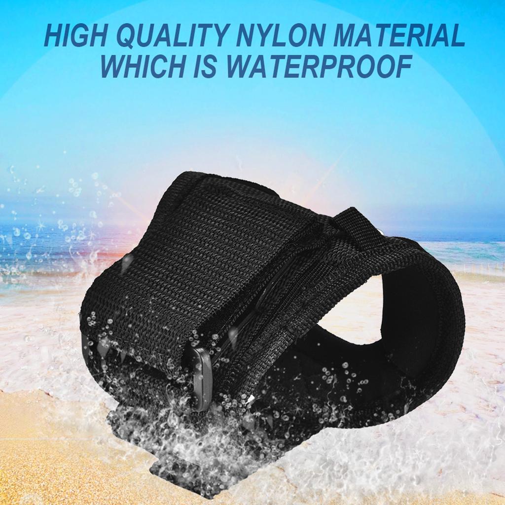 Durable Portable Black Diving Light Flashlight Torch Holder Glove Underwater Accessory