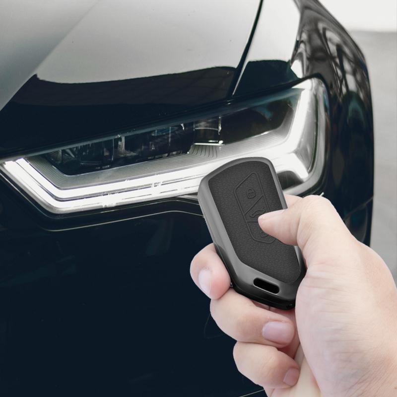 Alloy Car Key Case Cover Shell Fob  for VW Volkswagen Golf 8 MK8 ID.3 ID.4 Cupra Skoda Octavia A8 SEAT Leon MK4 Accessories
