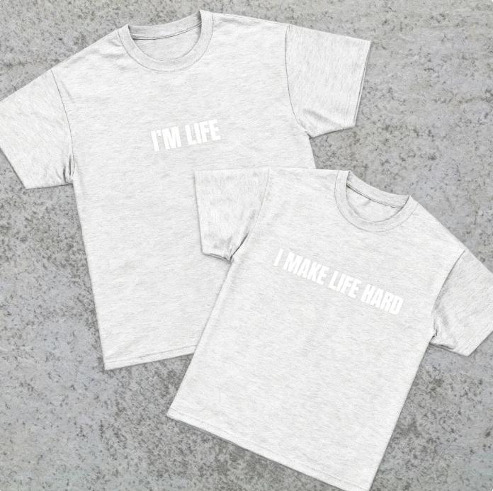 2026 Футболка Смешная Пара Парная 100% Хлопок Летняя Хлопковая Мужская Футболка Повседневная Модная M