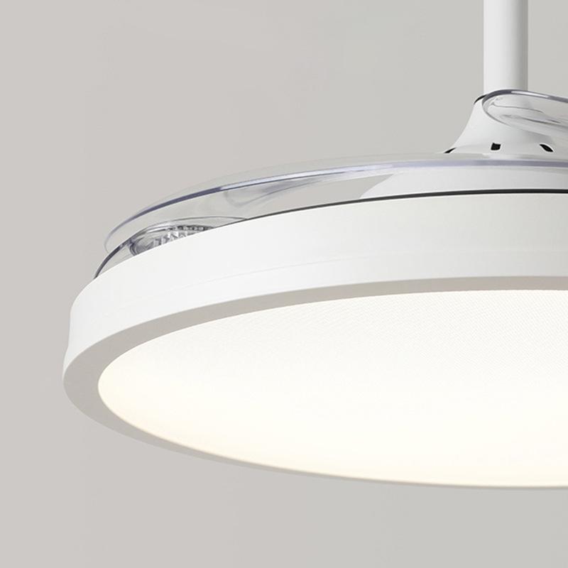 Ultra-thin Nordic Minimalist Eye-Protecting Bedroom Light with Full Spectrum, Silent High-Wind Chandelier Fan.