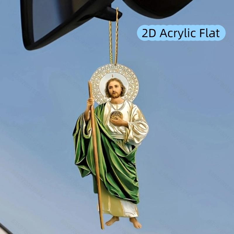 2D Flat Acrylic Car Suspension Decoration, Indoor and Outdoor Decoration - No Battery/electricity Required, Free Day Decoration, Shop Decoration, Du