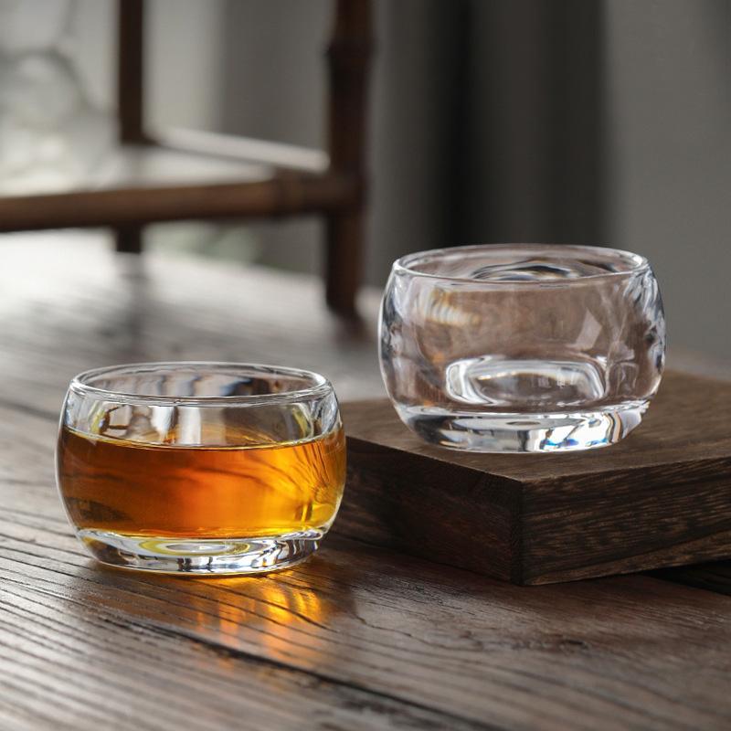 80ml Elegant Tea Mug High End Glass Cup Classic Heat-resistant Water Cup Small Wine Glass Drinking Glasses Household Accessories