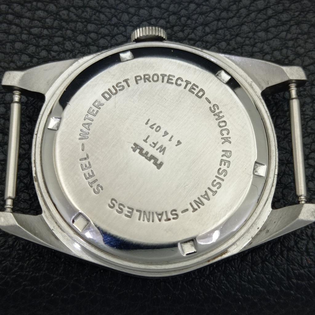 INDIAN VINTAGE HMT HAND-WINDING MENS GREEN COLOR DIAL WATCH A702815-1 R211-a702815