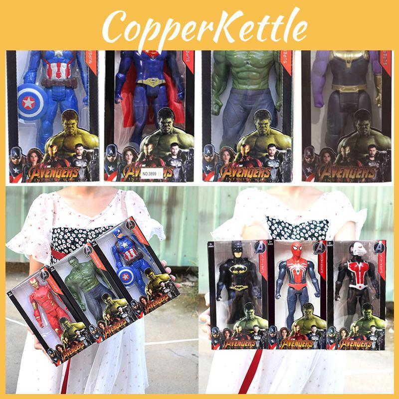 Bunte Superhelden-Actionfiguren mit Spiderman Hulk Iron Man Captain America Perfekt für Kindergeschenke und Sammlerstücke