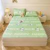 Summer Natural Latex Cooling Pad And Pillowcase Set Of 2/3 Pieces, Cool Green Ice Silk Pad, Washable Air Conditioning Soft Pad