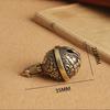 1Pcs New Vintage Brass Taotie Pure Copper Gluttonous Bell Car Key Chain Pendant Small Pendant Men And Women