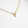 [Used] Star Jewelry/Star Jewelry K18 Diamond Initial: Y Necklace [g397-35]