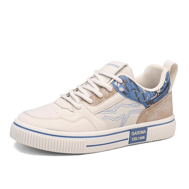 

Live 2025 spring new men s low-top board shoes student leather versatile sports and leisure shoes Douyin men s shoes 44