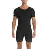 Sauna-Anzug für Herren 3 in 1 Ganzkörper-Formformer Taillentrainer Schweißshirt Kurzarm Trainings-Top mit Shorts Schlankmachender Jumpsuit Fitness-Leotard für das Fitnessstudio