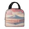 Landscape Of Mount Fuji And The Sea Insulated Lunch Bag for Office Cooler Thermal Food Box Tote Leakproof Lunch Boxes Container