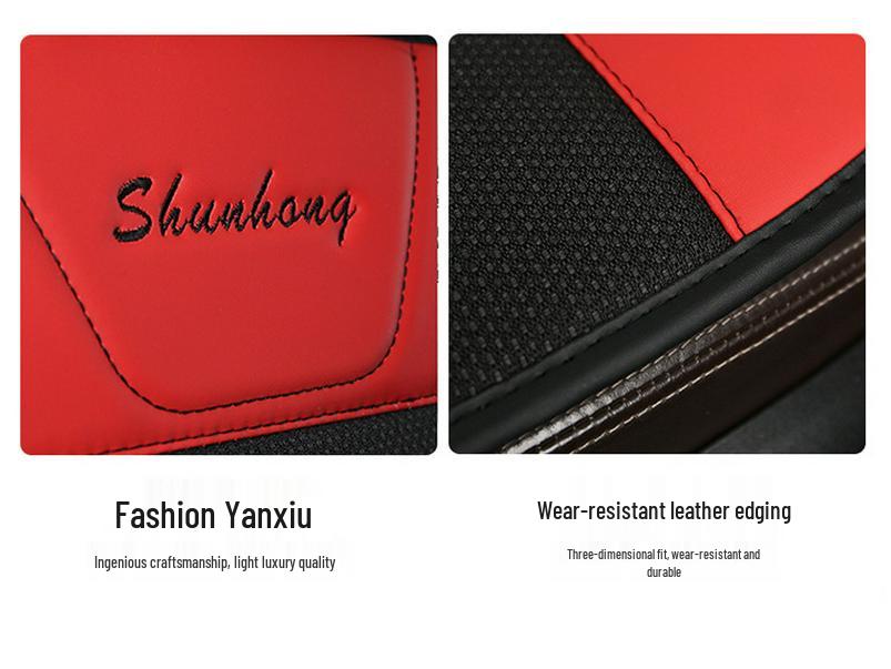 Vier Jahreszeiten Universal Auto- & Bürostuhl Sitzkissen Set – Bequeme Baumwolle & Leinen Dual-Use, Ohne Rückenlehne, 3-teilig