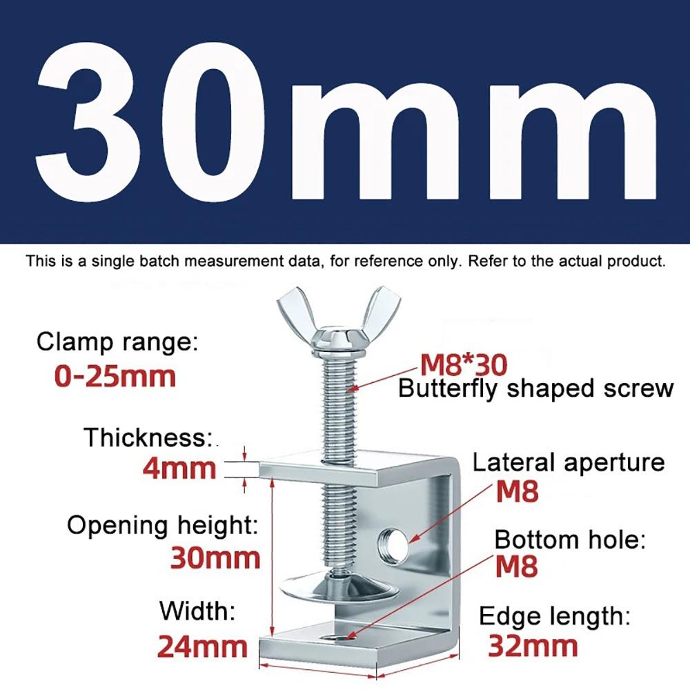 1Pcs Multiple Head Shapes U Clamp Galvanized Carbon Steel Clamping Device Durable C-Type Clip