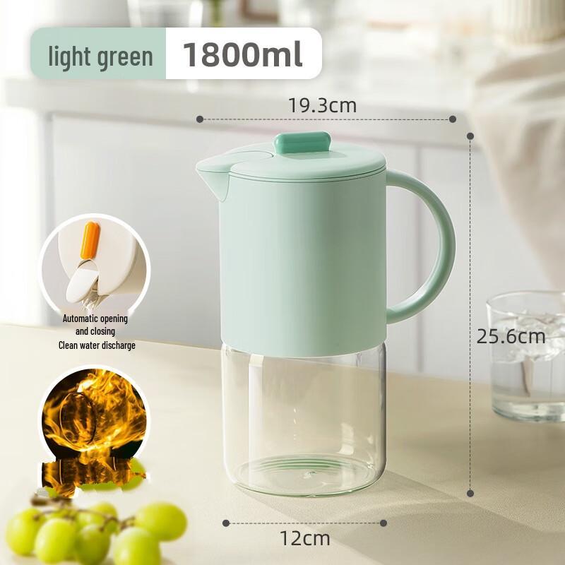 ZISIZ Glass Cold Water Pitcher & Tea Jug
