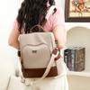 Schoolbag Simple Wind Color Matching Backpack Women's New Lightweight Burden Reduction Commuter Bag College Student Schoolbag Outdoor Travel Backpack