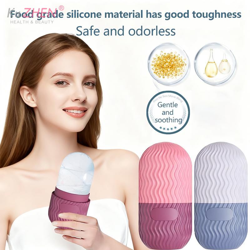 1PC Silicone Ice Cube Mold Ice Roller Massager Mold For Facial Ice Pack Skincare Tools Eliminating Eye Bag Reusable And Soothing