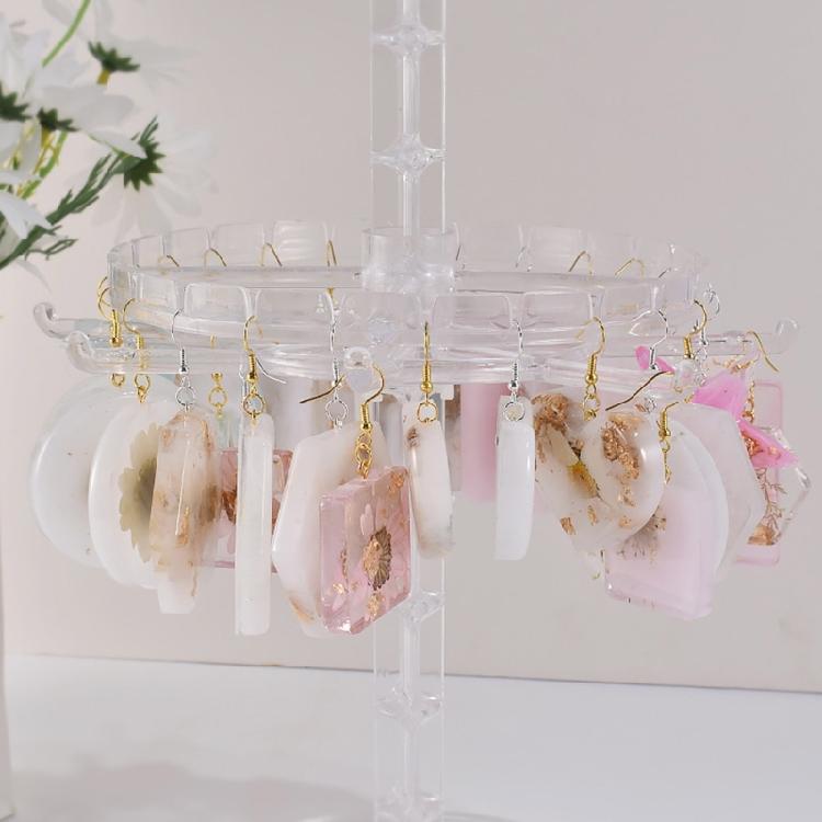 Keychain Earring Pendant Casting Mold Ornament 3D Silicone Epoxy Casting Mould